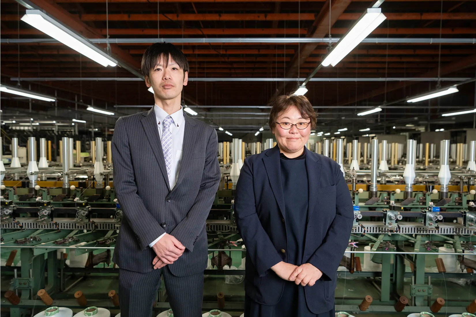松文産業株式会社 佐藤様（左）　代表取締役 小泉様（右）